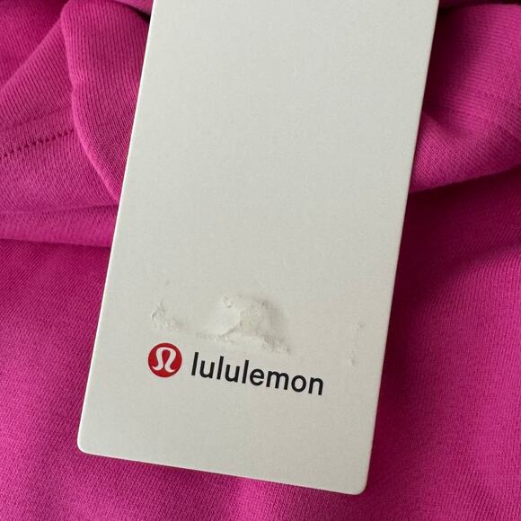Lululemon All Yours Cropped Terry Hoodie Sonic Pink Plus Size 18 NWT - Picture 7 of 15